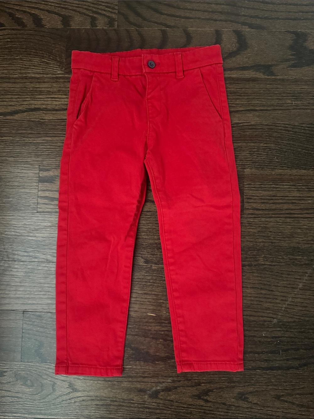 Mayoral Bright Red Chino-Style Kids Pants - worn once